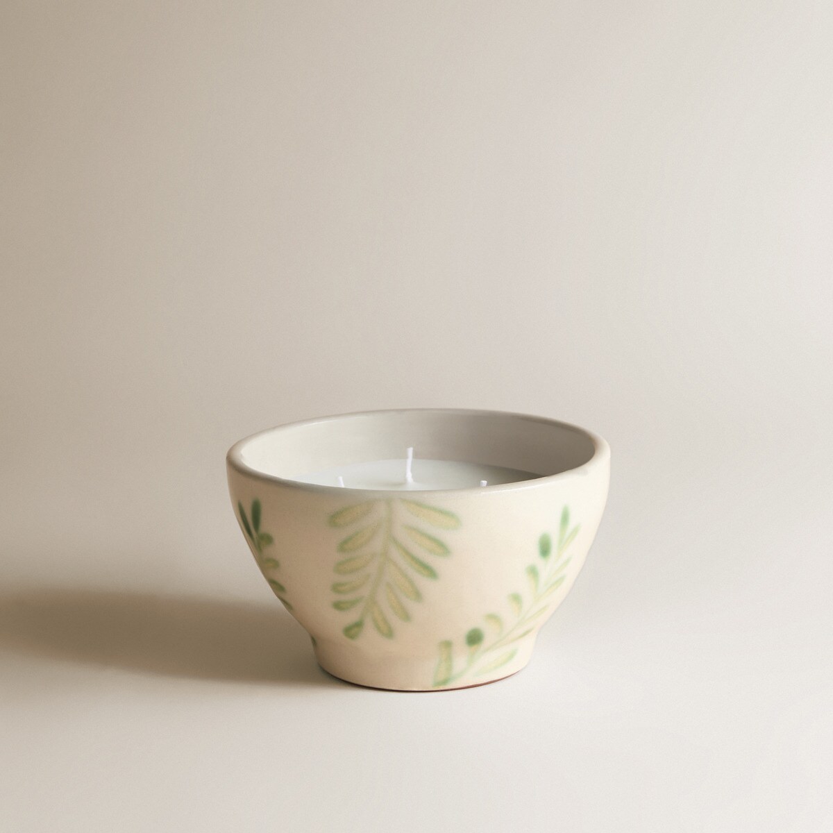 Vela Aromática em Tigela Folhas Verdes Citronela Verde-2