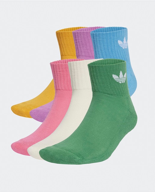 Pack de 6 pares de calcetines tobilleros unisex Mid Adidas Originals