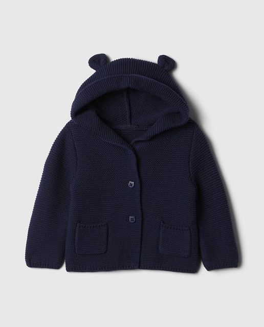 Imagem 0 de Casaco de Bebé com Botões e Capuz