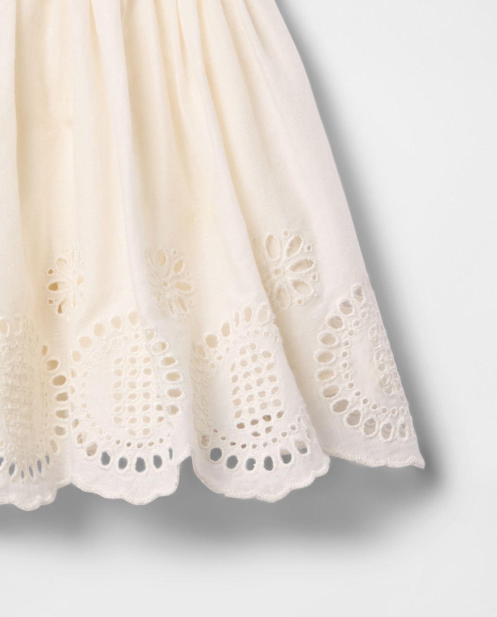 Babygrow de Top e Bombachas de Bebé com Gola Redonda Branco-3