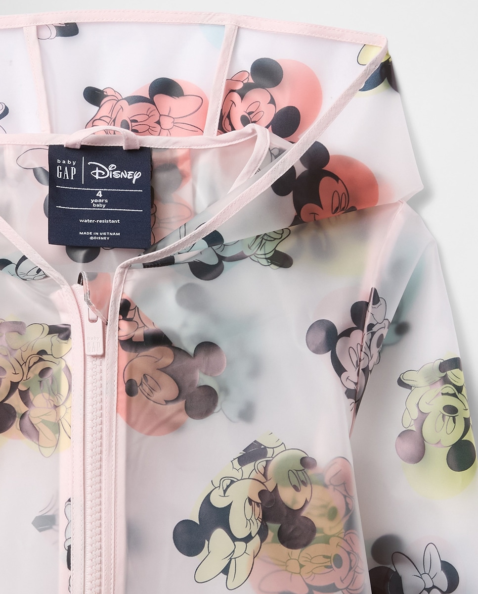 Impermeável de Manga Comprida com Capuz e Fecho de Correr Multicolor-3