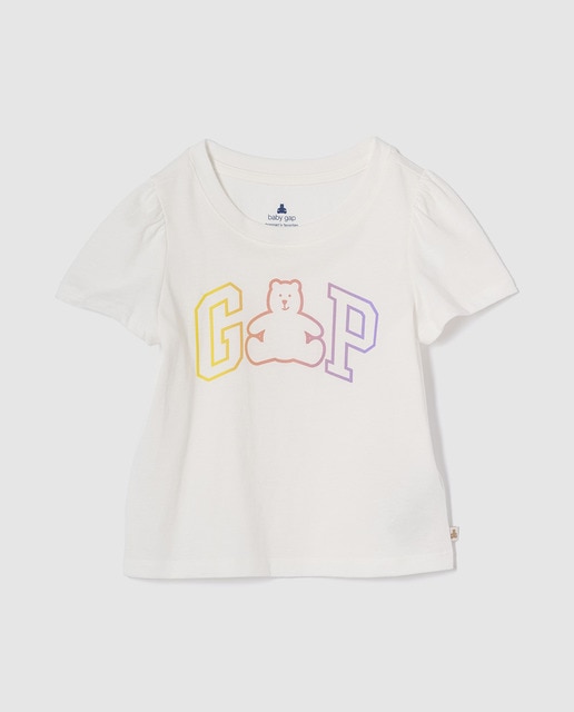 Imagem 0 de T-shirt de Bebé com Manga Curta em Forma de Sino e Decote Redondo