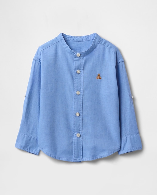 Imagem 0 de Camisa Suave de Bebé em Mistura de Linho e Algodão