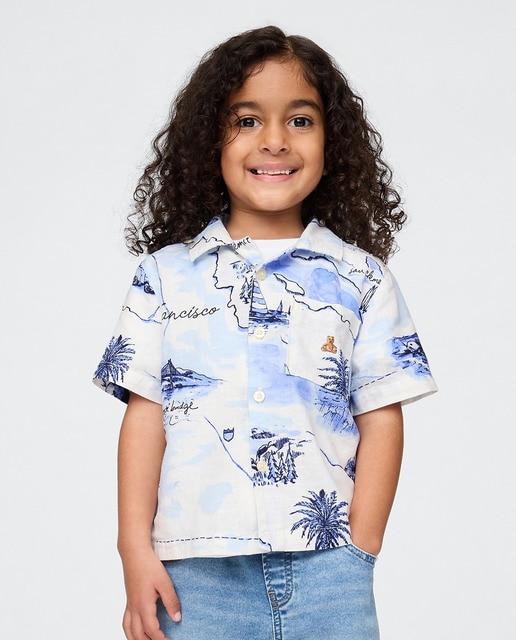 Imagen 0 de Camisa abotonada de manga corta de niño