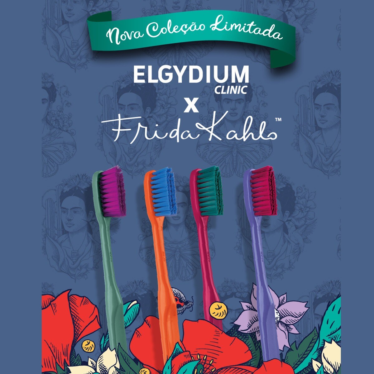 Escova 15/100 Extra Souple Frida Kahlo 4