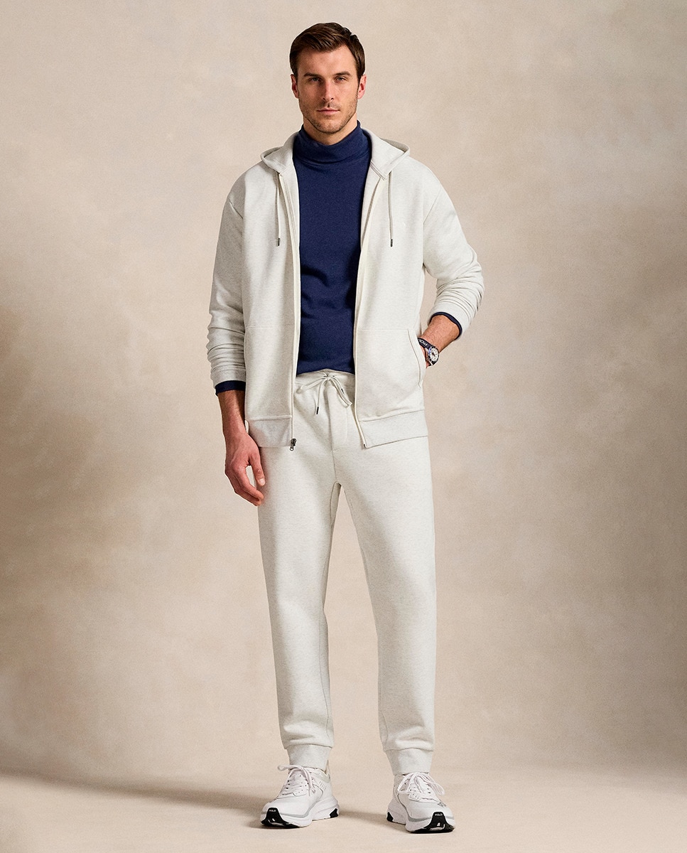 Sweatshirt com Capuz e Fecho de Correr Cinzento Prateado-5