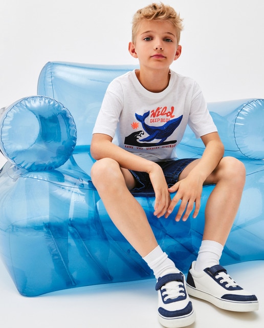Imagem 0 de T-shirt Estampada com Bordado