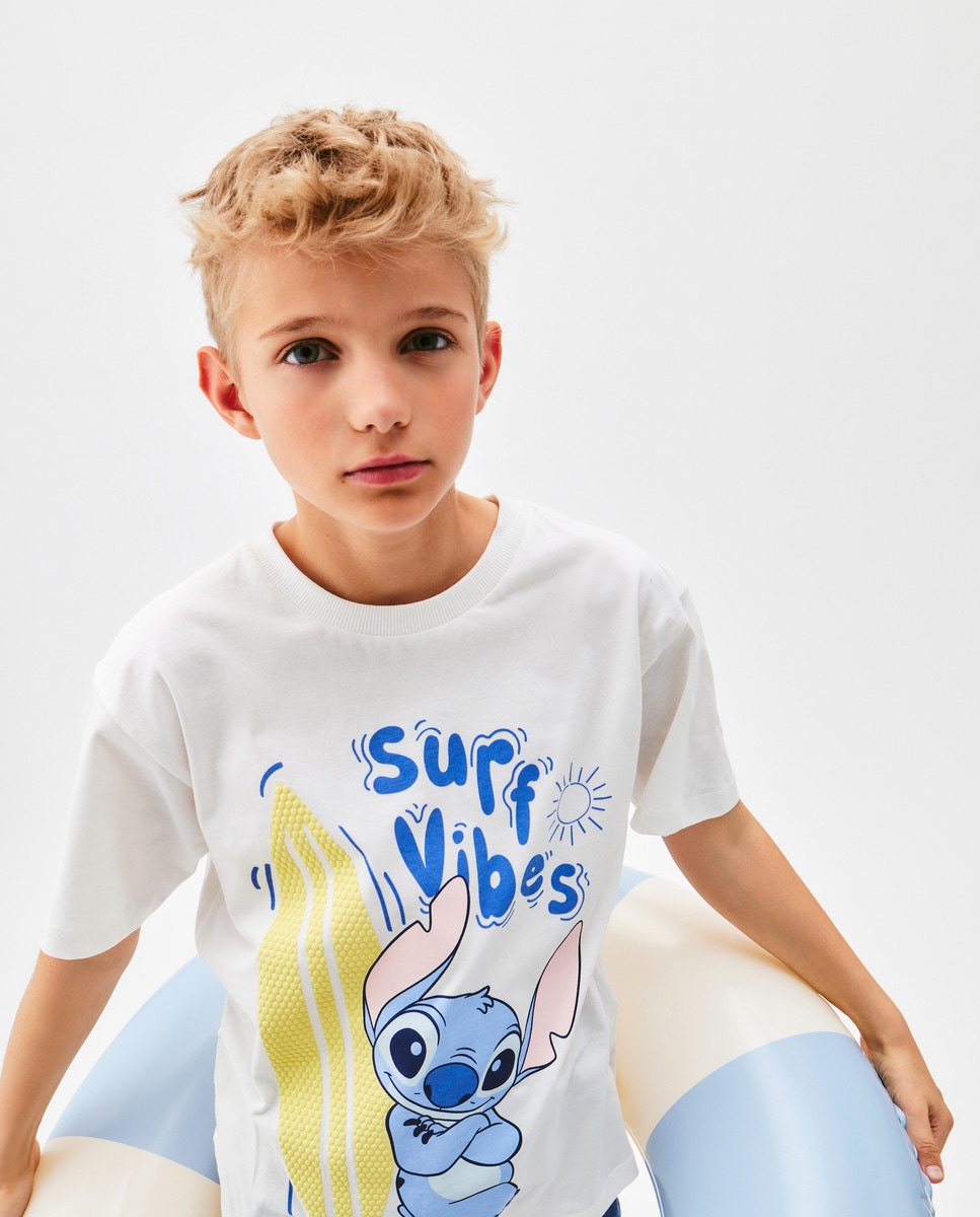 T-shirt Stitch Branco-2