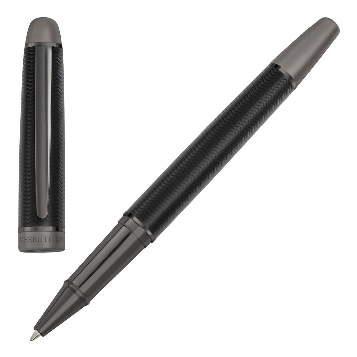 Rollerball Holborn Cerruti 1881 preto e ruténio Preto-1