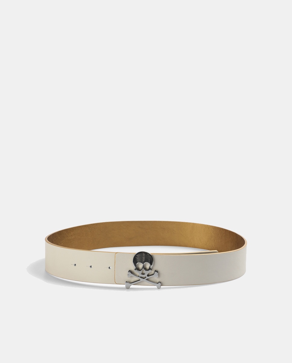 Cinto Reversível Ninon Belt - Castanho/Preto Bege-2