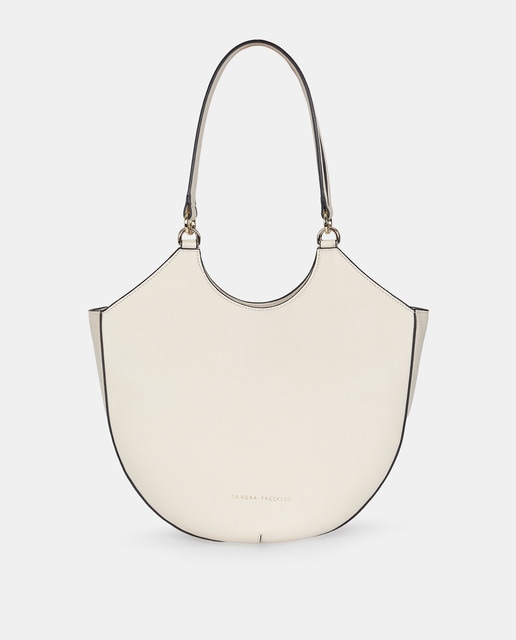 Imagem 0 de Mala Crossbody em Pele com Alças Curtas - Preto