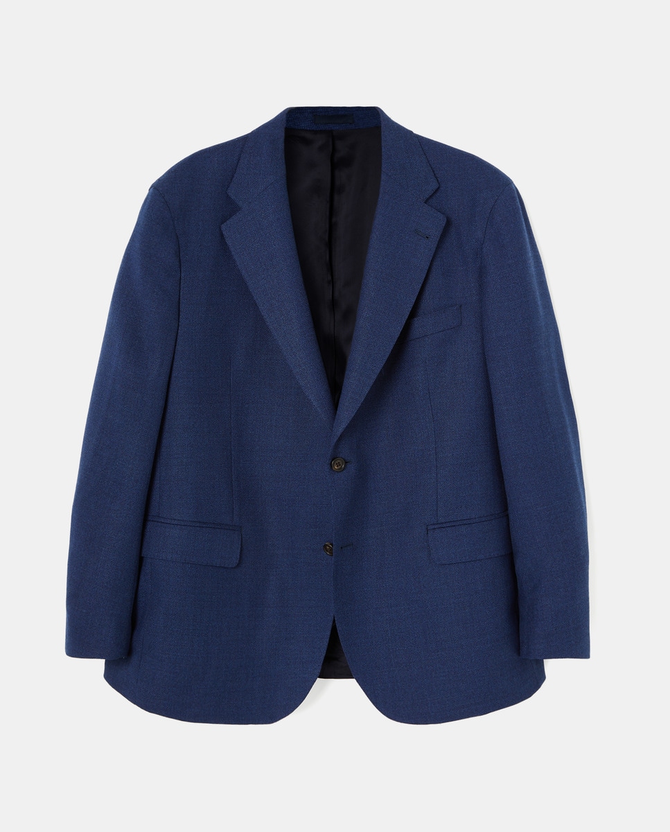 Blazer Desportivo com Estrutura Azul-4