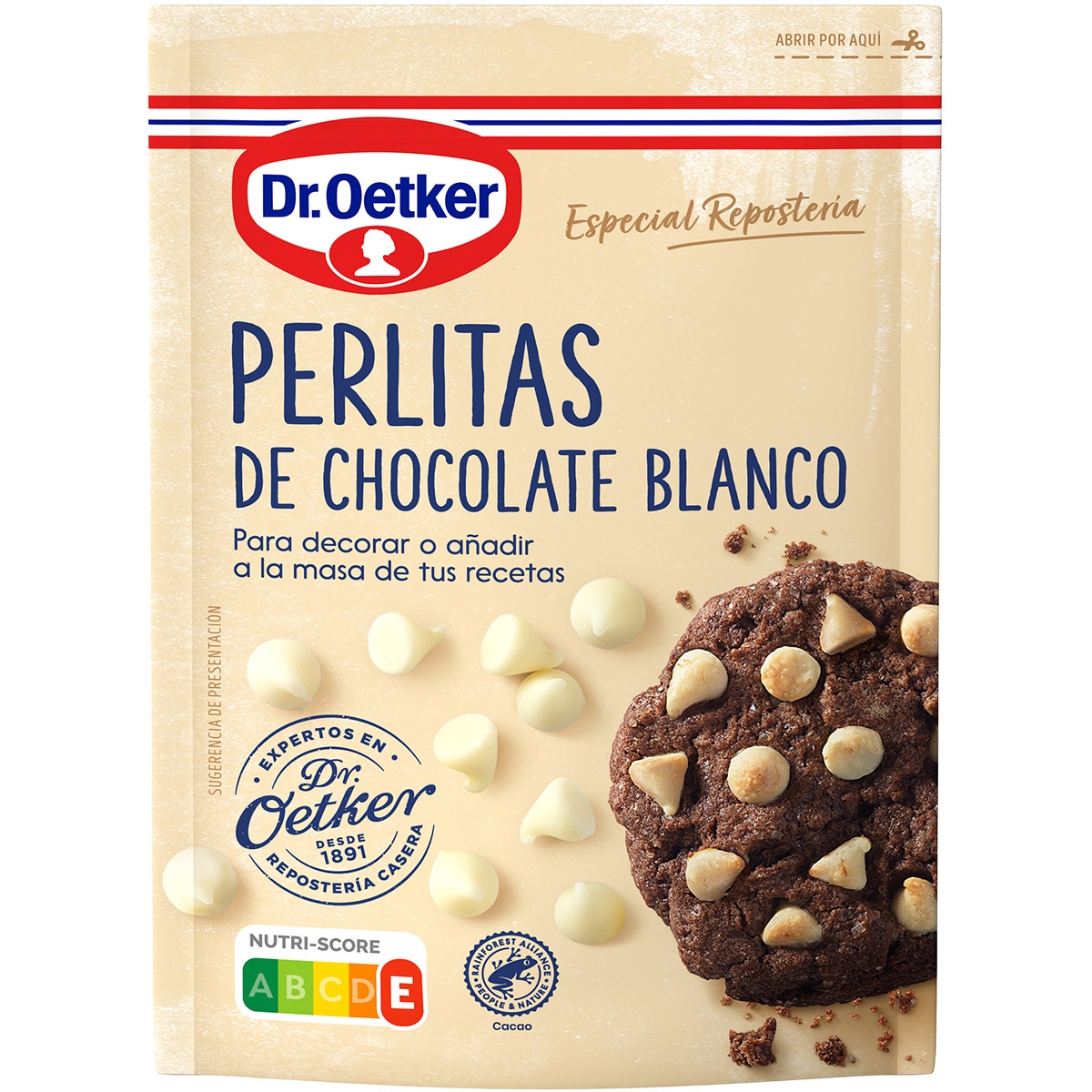perlitas de chocolate blanco