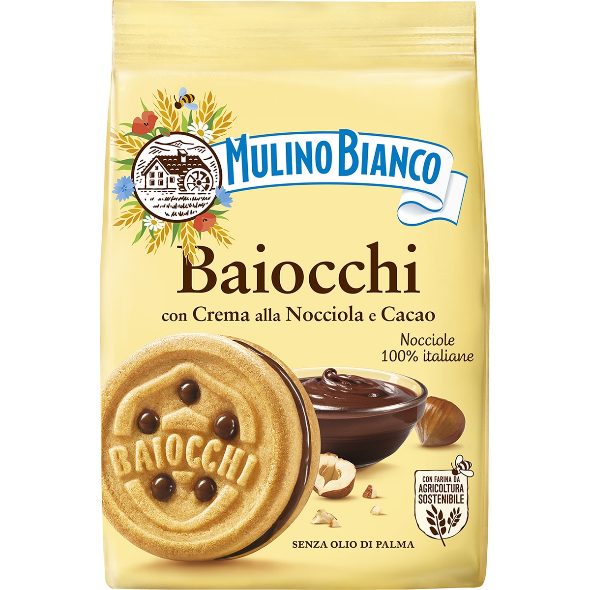 Galleta rellena de crema de avellanas y cacao bolsa 260 g - Mulino Bianco