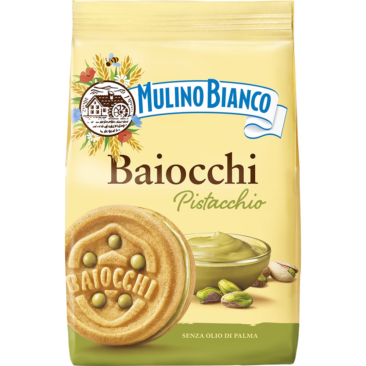 galletas rellenas de crema de pistacho