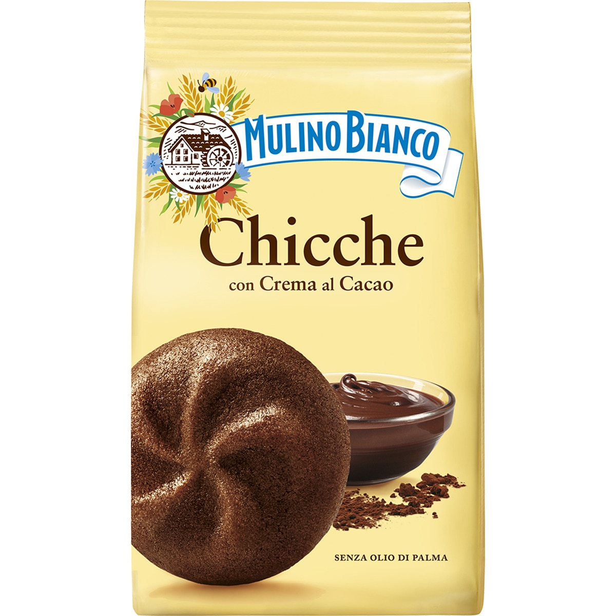 Chicce galletas con crema al cacao sin aceite de palma