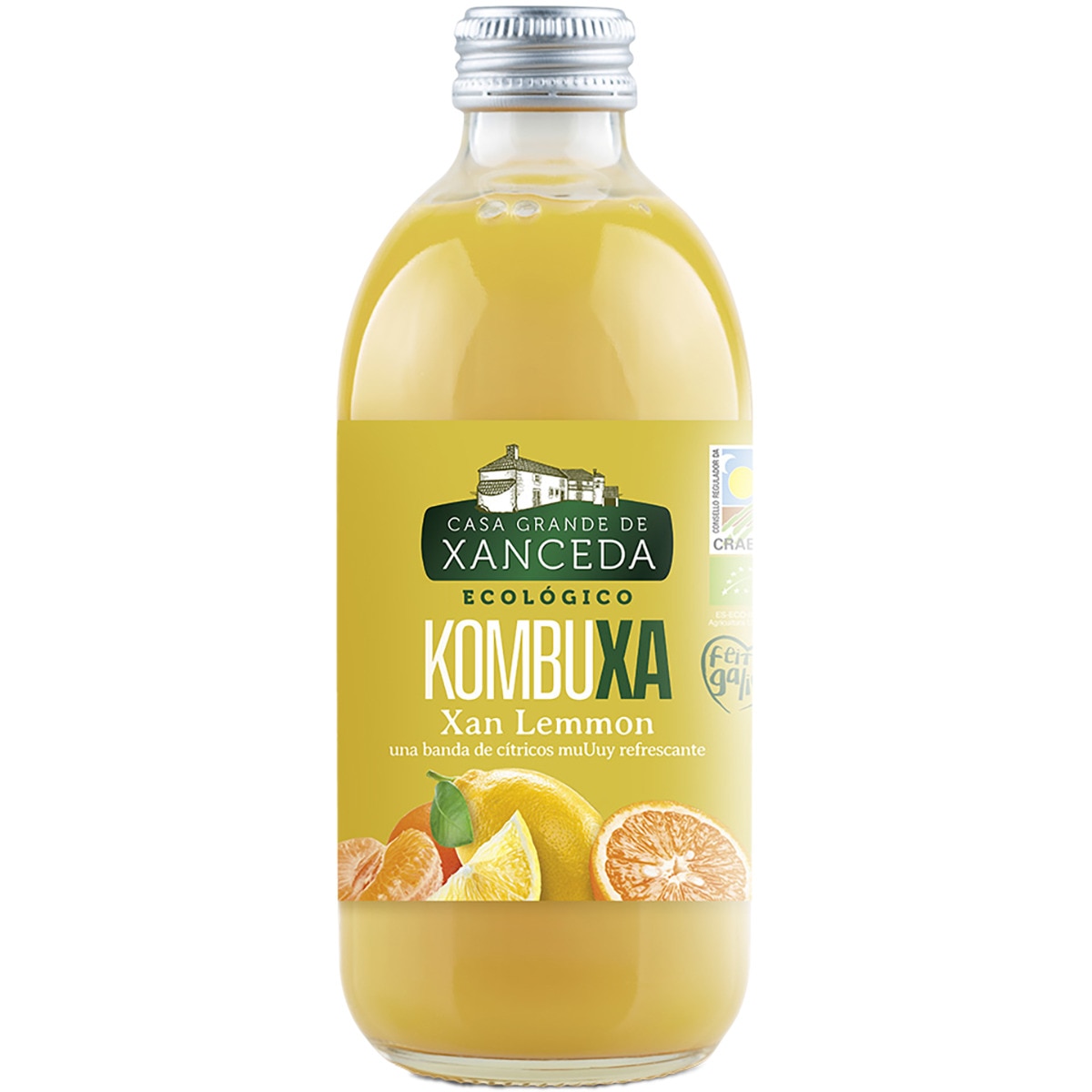 Kombuxa ecológica de cítricos refrescantes botella 250 ml - Casa Grande De Xanceda