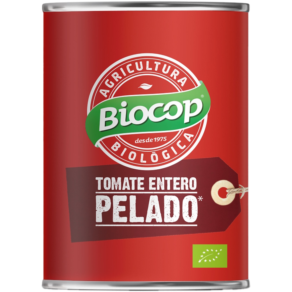 Tomate entero pelado ecológico lata 380 g - Biocop