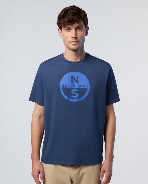 Imagen 0 de Camiseta de cuello redondeo en algodón orgánico manga corta