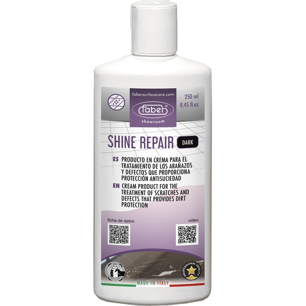 producto en crema para arañazos y defectos Shine Repair Dark can 250 ml en porcelánico esmaltado pulido y porcelánico técnico pulido