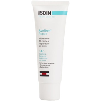 ISDIN Acniben Repair beruhigende und reparierende Feuchtigkeits-Cremegel Rohr 40 ml für Haut, die gegen Akne behandelt wird