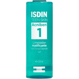 ISDIN Acniben 1 mattierendes Reinigungsgel reinigt tiefenwirksam und hilft gegen Pickel Flacon 200 ml