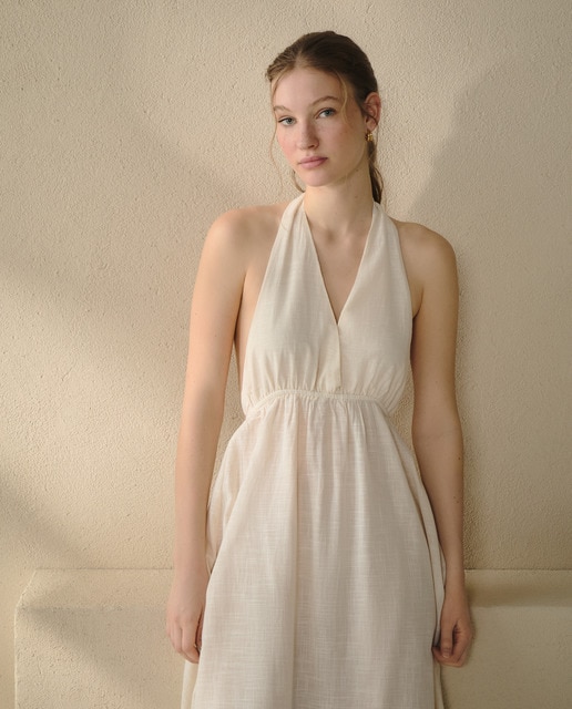 Imagem 0 de Vestido Comprido com Gola Halter
