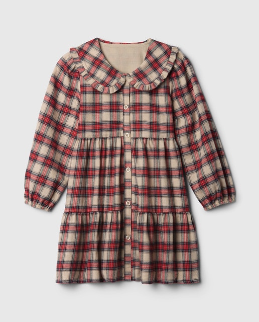 Imagen 0 de Vestido camisero de bebé niña con manga larga