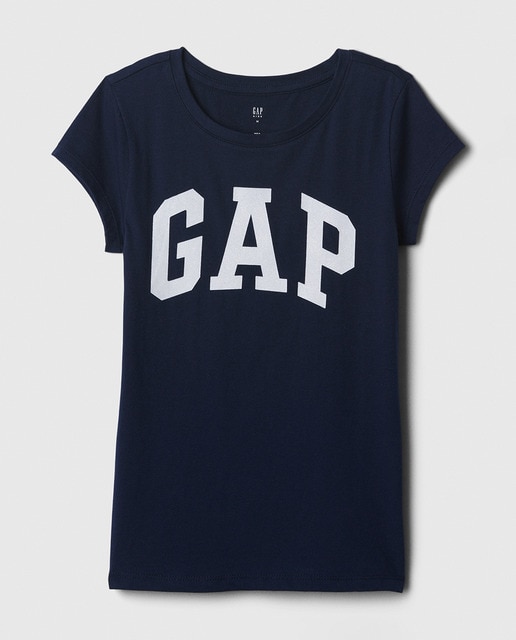 Imagen 0 de Camiseta de niña de manga corta con logo delantero de la marca