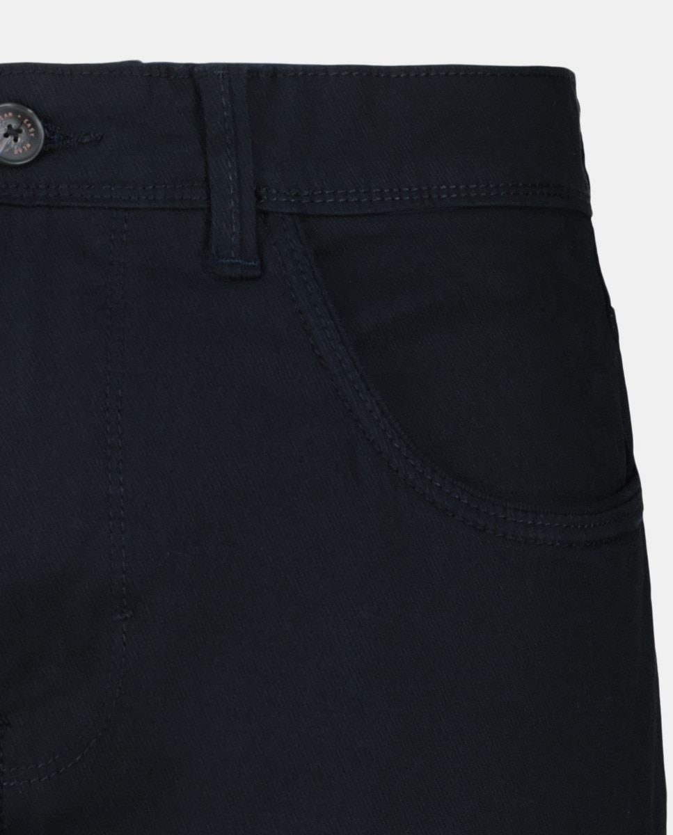 Calças de Cinco Bolsos Slim Bi-Stretch Preto-5
