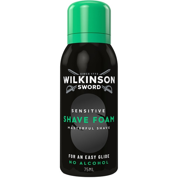 Sword Rasierschaum Sensitive ohne Alkohol Spray 75 ml