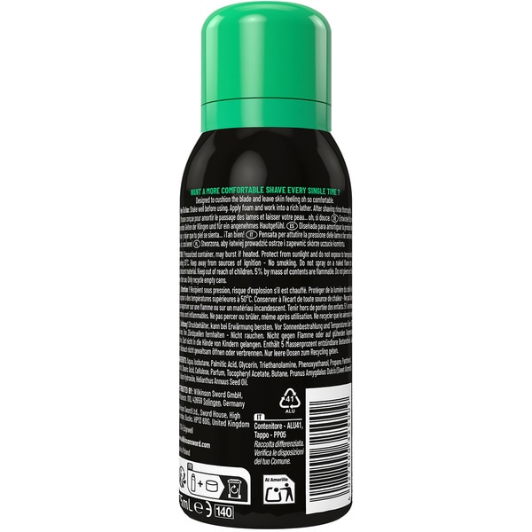 Sword Rasierschaum Sensitive ohne Alkohol Spray 75 ml