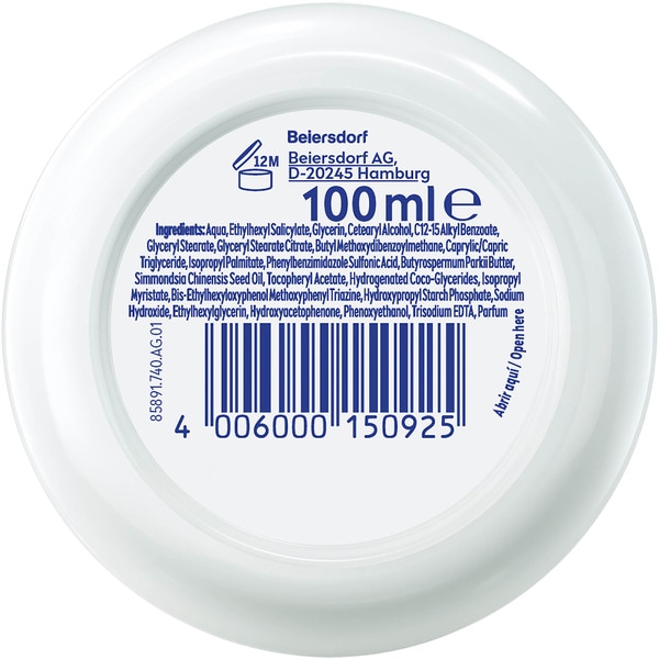 Tägliche Gesichts-, Körper- und Handcreme Soft Uv Schale 100 ml