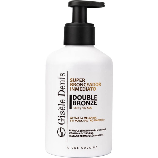 Double Bronze Superbräunungsmittel aktiviert sofort das Melanin Dosierspender 250 ml ohne Flecken, kein Make-up