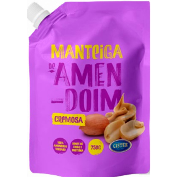 Manteiga de Amendoim Cremosa embalagem 750 g