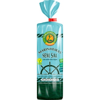 Cem Porcento Bolachas Marinheiras sem Sal e sem Adição de Açúcar embalagem 200 g