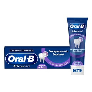 Oral B Pasta de Dentes Advanced Branqueamento Saudável embalagem 75 ml