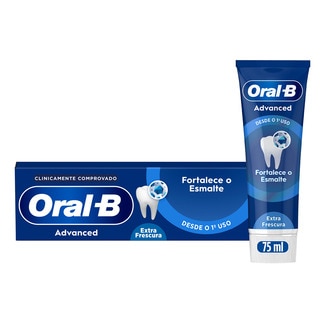 Oral-B Pasta de Dentes Advanced Esmalte embalagem 75 ml