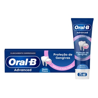 Oral-B Pasta de Dentes Advanced Proteção Gengivas embalagem 75 ml