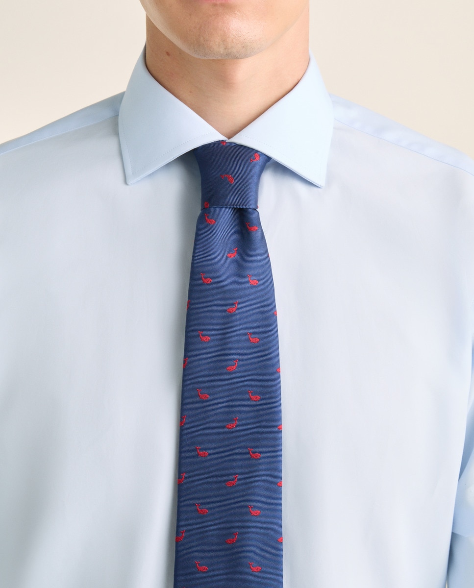 Camisa Formal Regular Fit Azul-6