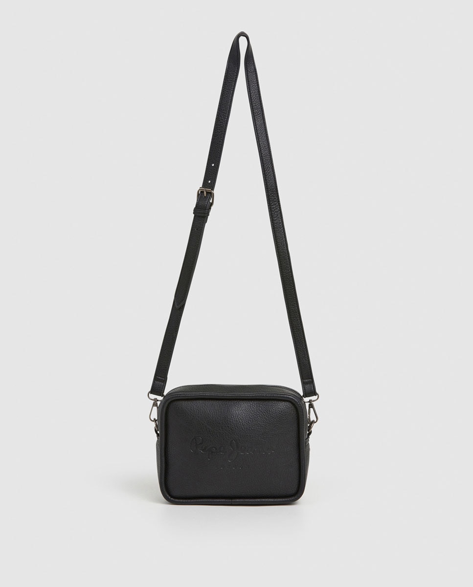 Mala Tipo Camera Bag Bassy Code com Logótipo Central Preto-2