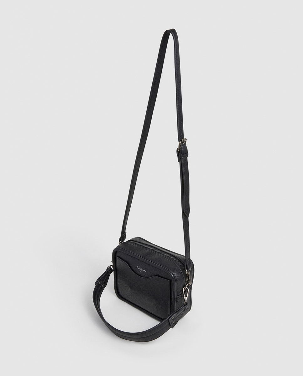 Mala Tipo Camera Bag Bassy Code com Logótipo Central Preto-3