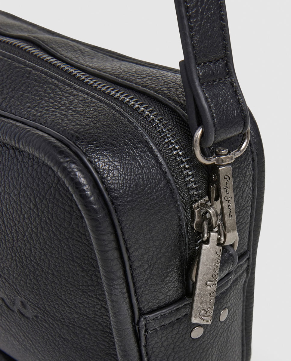 Mala Tipo Camera Bag Bassy Code com Logótipo Central Preto-4