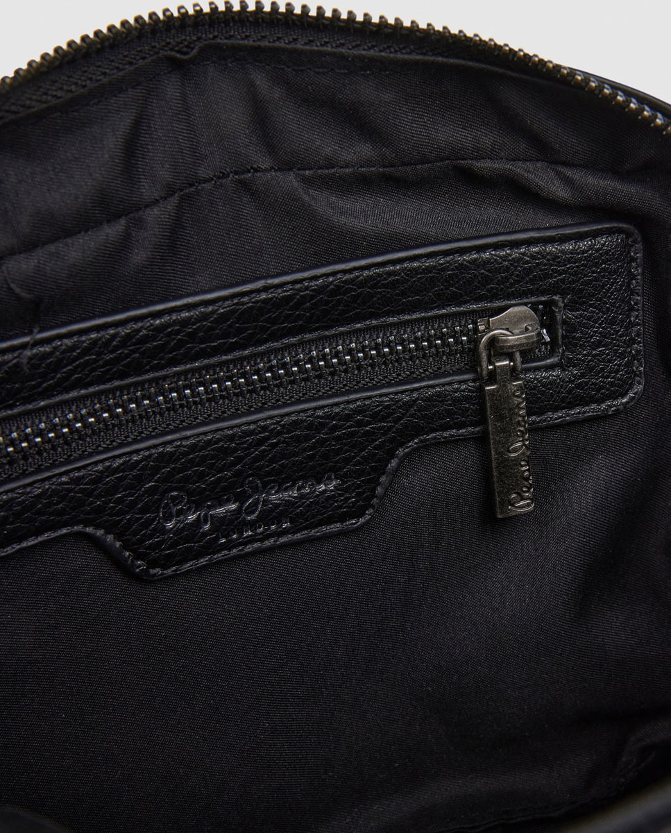 Mala Tipo Camera Bag Bassy Code com Logótipo Central Preto-5