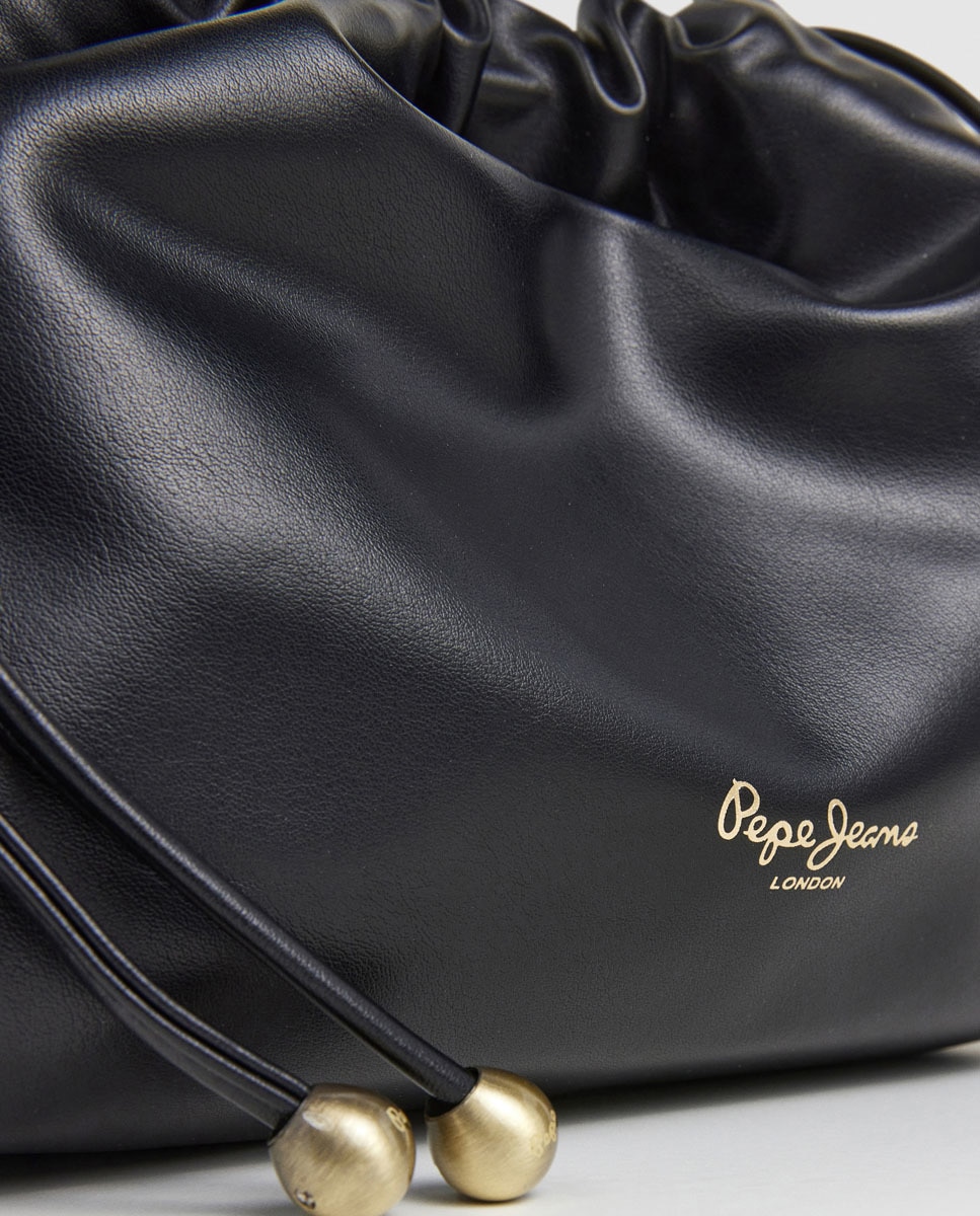Mala Hobo Giselle com Corrente Metálica Preto-4