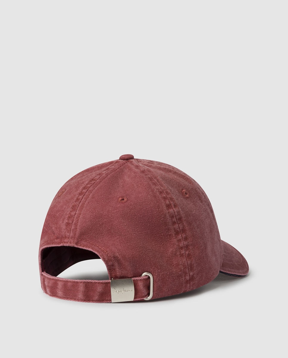 Boné de Sarja com Lavagem - Vermelho Vermelho-2