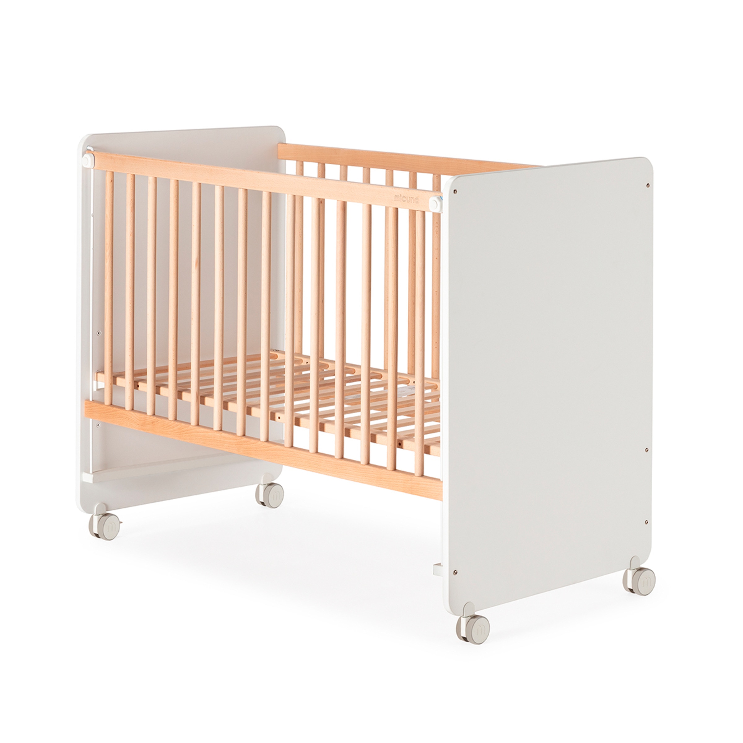 Berço com opção de Co-Sleeping Lupita 120x60 Natural / Branco-1