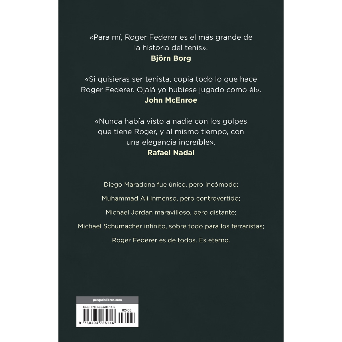 El código Federer (Capa mole) 2