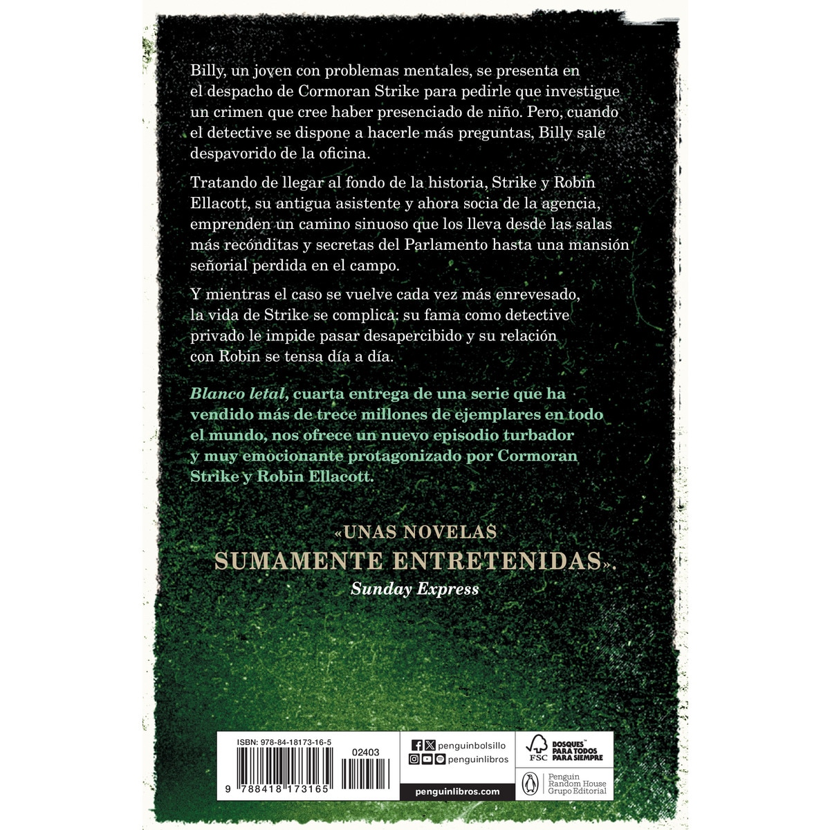 Blanco letal (Cormoran Strike 4) (Capa mole) 2