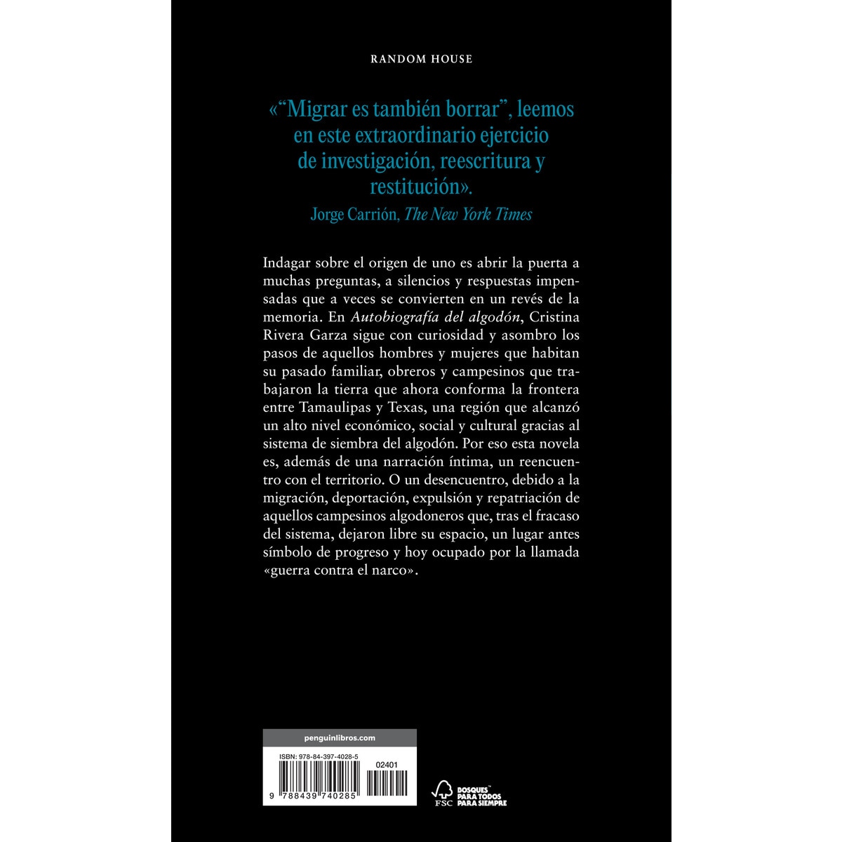 Autobiografía del algodón (Capa mole) 2